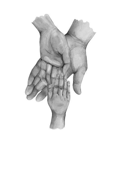 Far, mamma & 1 äldre barn - poster